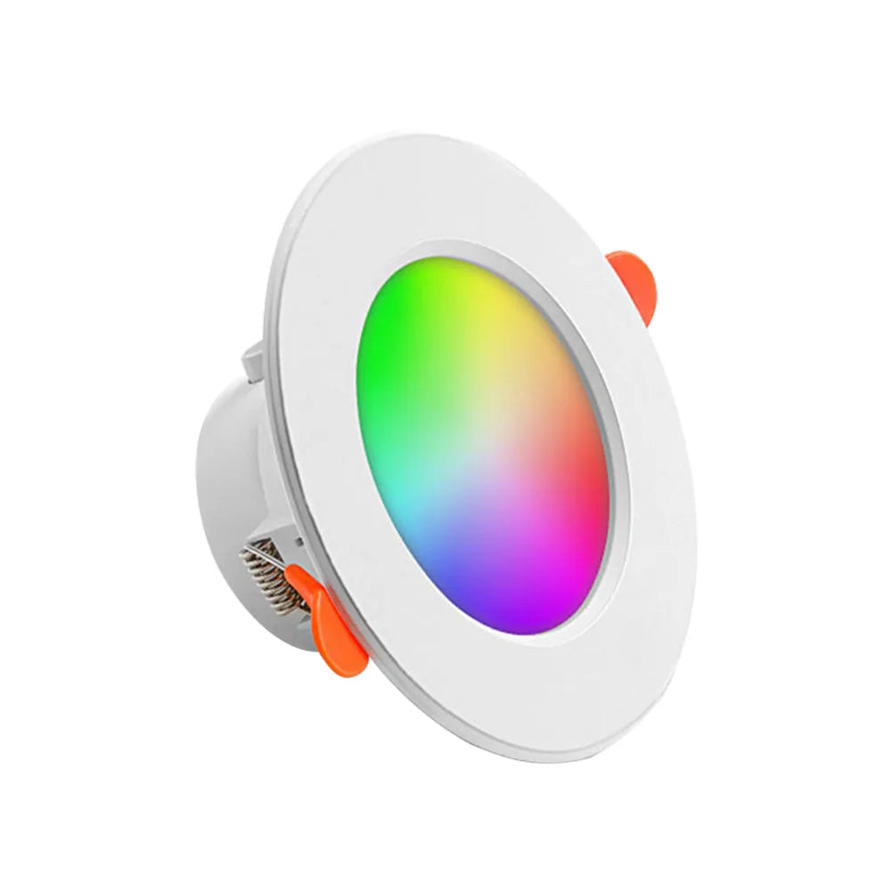 spot led blanc orange moderne 113 50mm rgb led aluminium translucent