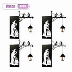 lampe lecture suspendue halloween fantôme motifs floraux gothique vintage crochet mural noir blanc