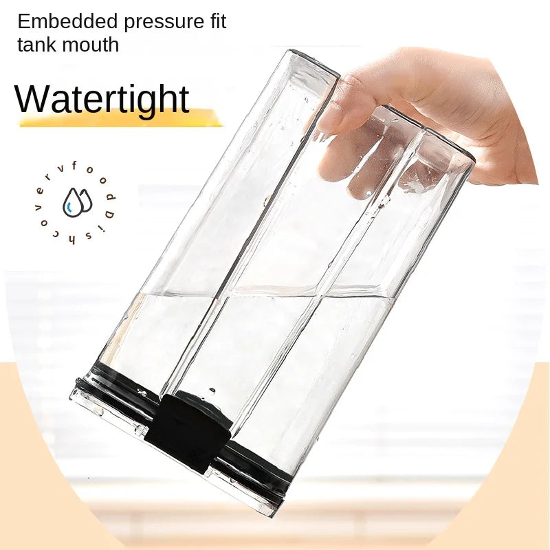 boîtes rangement alimentaires transparentes poignées noires grains pâtes fruits secs moderne pratiques résistantes humides