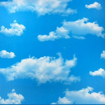 papier peint mural moderne nuages bleu ciel blanc adhésif résistant humidité anti moisissure
