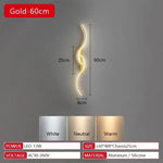lampes murales modernes or noir led 220v 90 260v sources lumineuses 10 15m² minimaliste