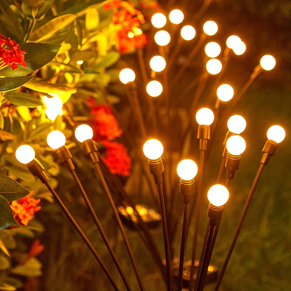 guirlande lumineuse solaire filaments multicolores moderne adhésif extérieur led filaments opaques rechargeableextérieur
