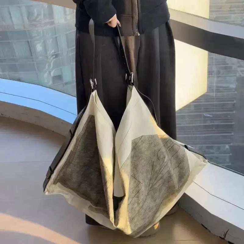 sac rangement polyester zippé main contemporain beige gris clair amovible respectueux environnement