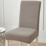 housse chaise tissé motifs géométriques moderne adhésif polyester élasthanne beige gris rouge