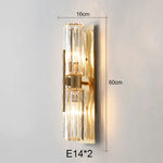 applique murale luxe cristal cuivre moderne éclairage ambiance salon chambre décoration murale dorée