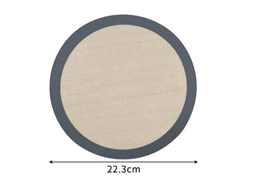 tapis cuisson silicone antiadhésif gris géométrique moderne poignée amovible gâteau pizza biscuits 22cm