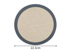 tapis cuisson silicone antiadhésif gris géométrique moderne poignée amovible gâteau pizza biscuits 22cm