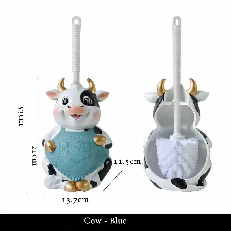 porte brosse toilette mignon grenouille verte jaune brillant nickel ceramic salle bainDecoration