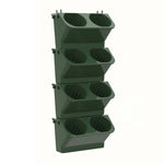 pots plantes suspendus mural blanc vert moderne plastique ø24cm 57cm