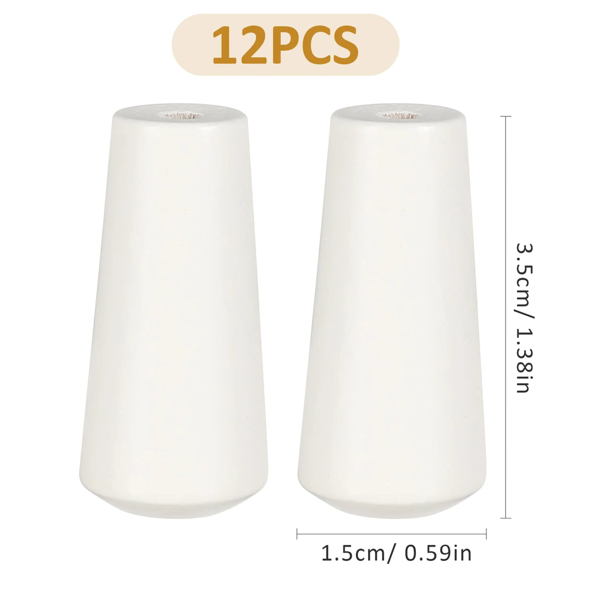 rideau blanc modernes tringle 12 unités opaques rondes coniques coton cheveux synthétiques