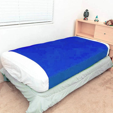 couverture sommeil bleu uni moderne enfant adulte polyester lit 132cm 69cm
