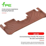 tapis sol voiture marron clair rayures horizontales moderne antiderapants
