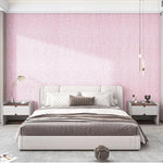 papier peint adhésif pvc moderne gris clair blanc tissu opaque intérieur isolation thermique 5m