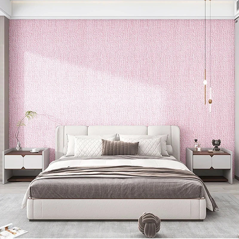 papier peint adhésif pvc moderne gris clair blanc tissu opaque intérieur isolation thermique 5m