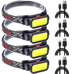 lampe frontale rechargeable led usb ceinture ajustable course exploration camping