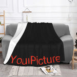 couverture peluche imprimée moderne noir blanc plaid portable adulte printemps automne