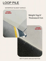 tapis moderne beige clair salon doux antidérapant non slip décoration maison chambre qualité polyester