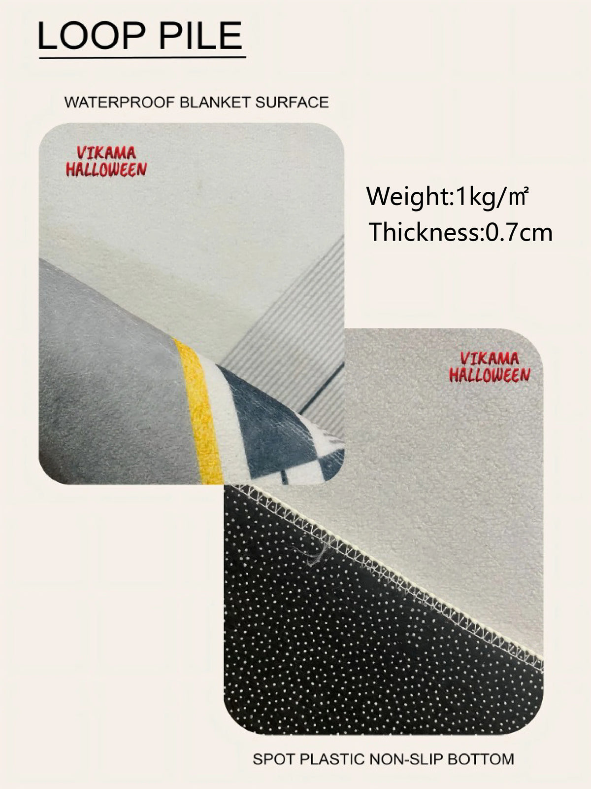 tapis moderne beige clair salon doux antidérapant non slip décoration maison chambre qualité polyester