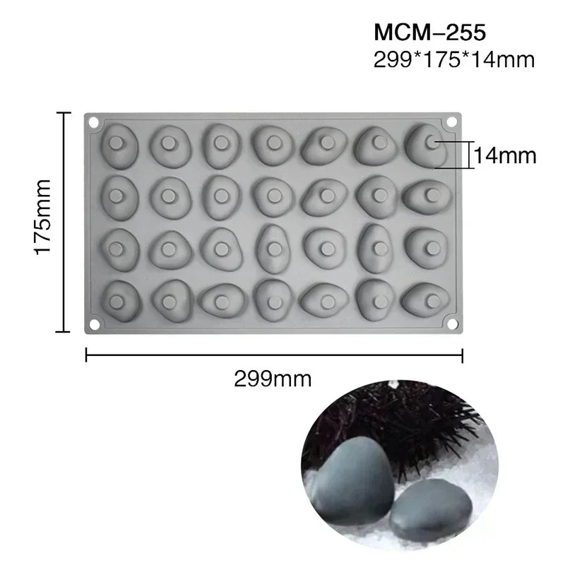moules silicone gâteaux deco moderne framboise orange champignons cacahuètes fondant tronc arbre