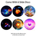projecteur mural blanc noir univers planètes galaxies coeurs poissons coraux patterns 4k hd