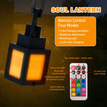 lanterne décorative murale led pixelisée minecraft 16 couleurs télécommande rechargeable