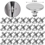 aimants magnétiques argentés modernes rideaux 17mm 20mm 25mm métal lisse chambre coucher