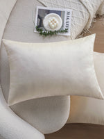 housse coussin velours doux jaune moderne 50x70cm décoration maison canapé voiture