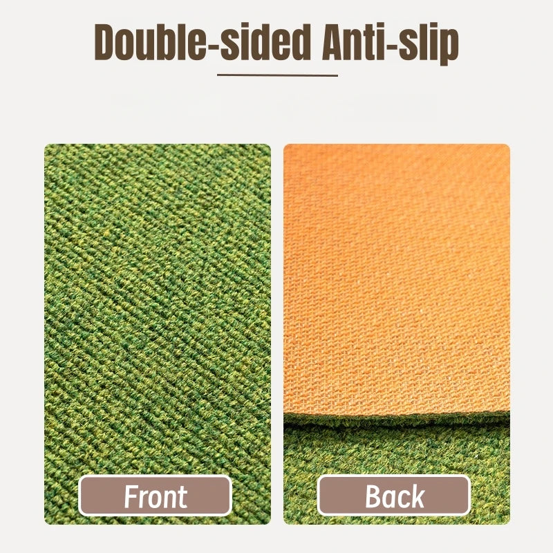 tapis gazon artificiel vert orange moderne imperméable résistant salon chambre salle bain