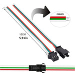 connecteurs led broches cable noir rouge vert bleu blanc clips utilitaires