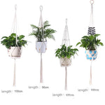 support plante suspendue macramé blanc violet noir artisanal boho anneau pot plante 100cm 90cm