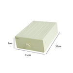 boîtes tiroirs rangement maquillage papeterie réutilisables beige vert moderne minimaliste
