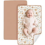 tapis change bébé fleurs animaux coton muslin couche impermécable doux moderne trisousse terry