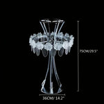 lampe table moderne cristaux argentée anniversaire mariage valentin Halloween