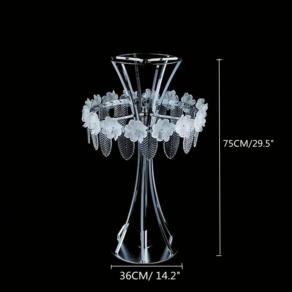 lampe table moderne cristaux argentée anniversaire mariage valentin Halloween