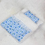 draps lits miniatures oreillers figurines animaux motifs floraux mignon meubles chambre enfants