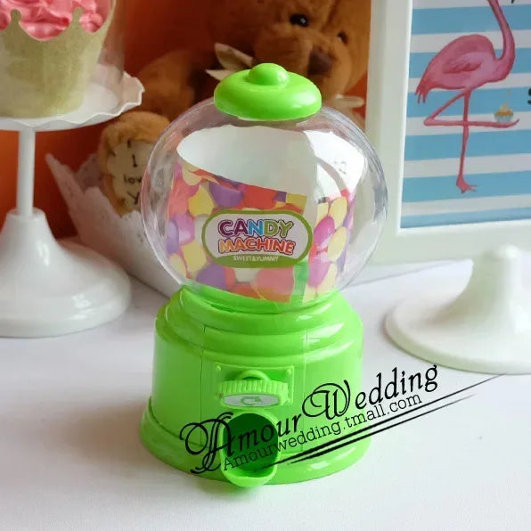 distributeur bonbons transparent classique rose jaune vert bleu noir blanc vintage