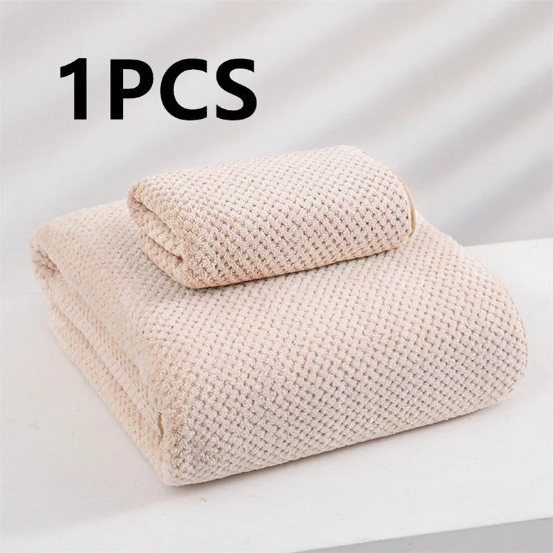 serviette bain microfibre séchage rapide motif points couleurs gris rose blanc bleu clair douce