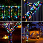 guirlande lumineuse multicolore 200 led modes clips moderneextérieur jardin fêtes