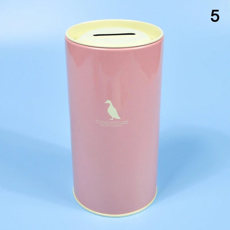 tirelire forme animal moderne simple métal couleur vert rose bleu clair pastel