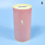 tirelire forme animal moderne simple métal couleur vert rose bleu clair pastel