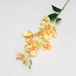 guirlande fleurs artificielles vanda soie bleu rose blanc jaune vert modernes intérieur decoration mariage