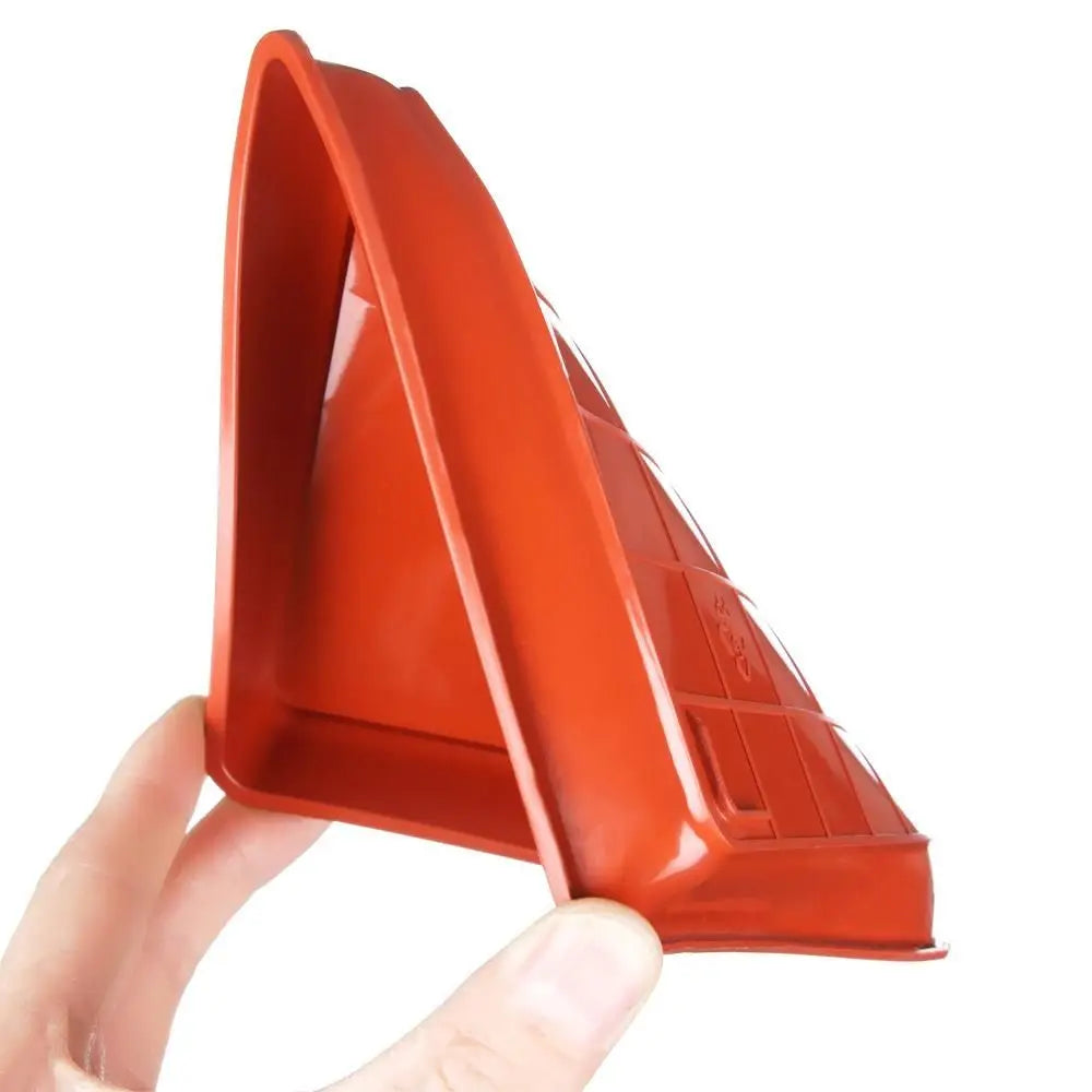assiettes carrées modernes plastique opaque rouge noir blanc 12x12cm 15x15cm 18x18cm 22x22cm 25x25cm 30x30cm