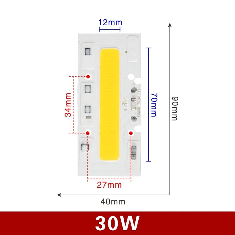Plaque LED 30W 50W 70W 100W 150W blanc froid chaud moderne bande jaune circuit