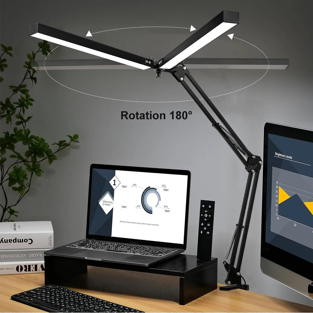lampe moderne articulée clip noir câble alimentation interrupteur contemporaine économie énergie 360 rotation