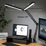 lampe moderne articulée clip noir câble alimentation interrupteur contemporaine économie énergie 360 rotation