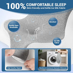 coussin ergonomique gris mousse mémoire forme tissu contemporain amovible lavable zipper haute qualité