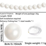 blanches opaques classiques adhésives décoration mariage fête fil aiguille