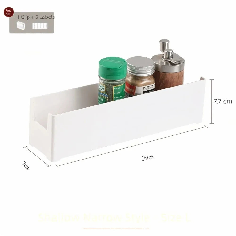 boîte rangement rétractable blanc clips moderne rangement organisation outils cuisine blanc plat minimaliste évolutif