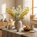 décoration intérieure bouquet artificiel fleurs naturelles vase rectangulaire multiusage anniversaire mariage