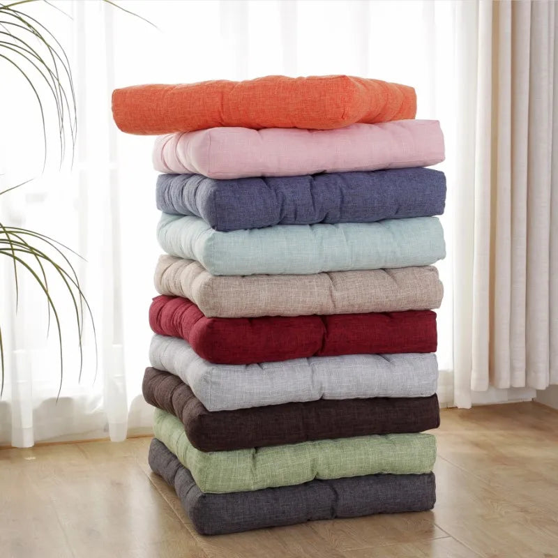 coussin siège rond polyester tissage fin rayé moderne couleur rose clair confortable 45x45cm